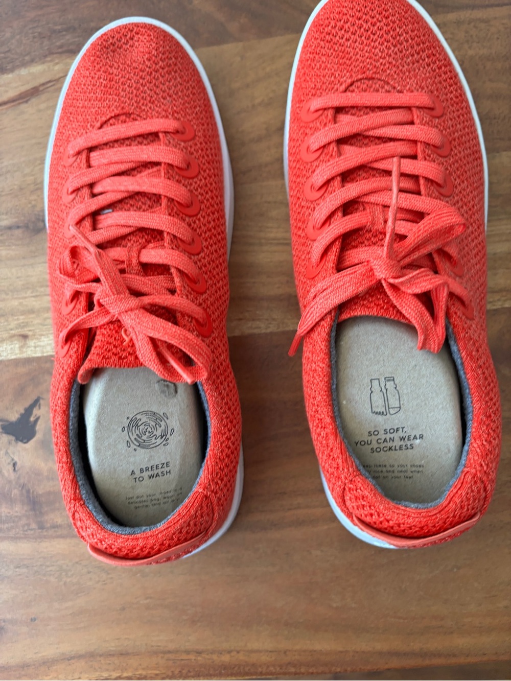Allbirds Tree Piper Coral Red Sneakers - Mens 11 NEW WITHOUT BOX - Picture 7 of 9